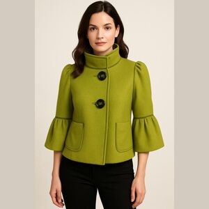 Robert Louis Green Women's peacoat Jacket wool